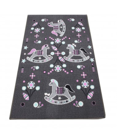 Dywan Dziecięcy Dwustronny Play Konik Gwiazdy 80x120cm