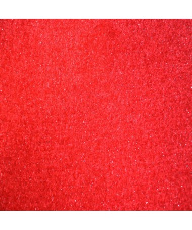 4m Wykładzina Dywanowa Gloss Czerwona Glamour + Srebrna Nitka