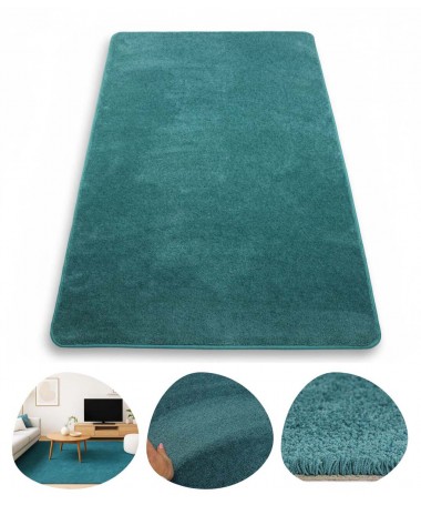 Dywan Miękki Gęsty Do Salonu Turkusowy Sweet