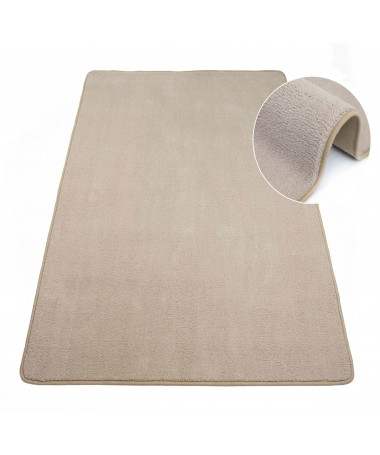 Dywan Miękki Do Salonu Pluszowy Beżowy Genova