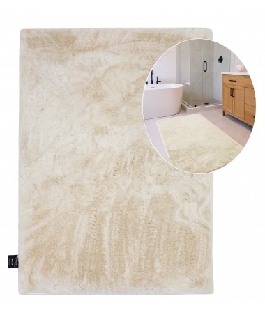 Dywanik Łazienkowy Rabbit Antypoślizgowy Kremowy