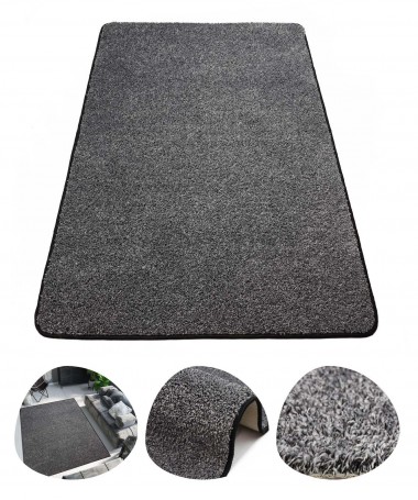 Dywan Shaggy Włochaty Do salonu Szary Czarny Tampa