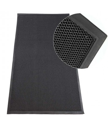 Duża Wycieraczka Na Buty 3D z Rantem Solidna Siatkowa