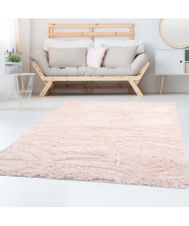 Dywan Pluszowy Miękki Shaggy Softi Pudrowy Jasny