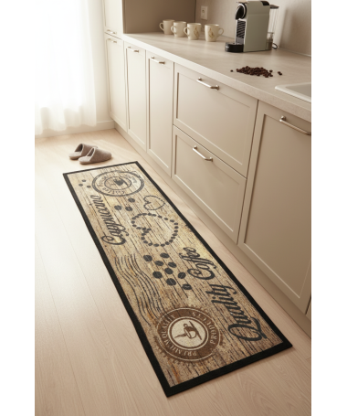 Mata Dywanik Coffe 50x150 cm Antypoślizgowy Do Kuchni Creation