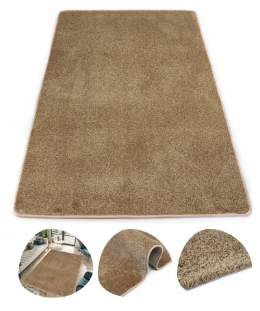 Dywan Poliestrowy Miękki Gęsty Do Salonu Złoty Residence