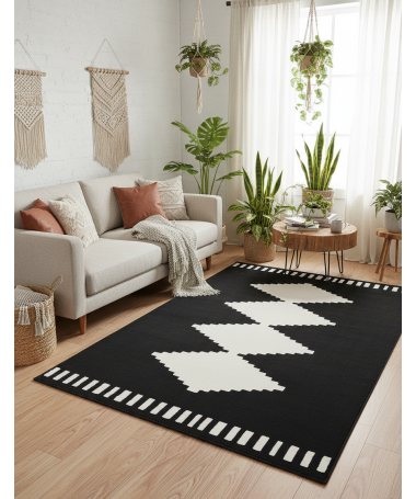 Dywan Home Art Aztecki Canvas Czarny 18269692