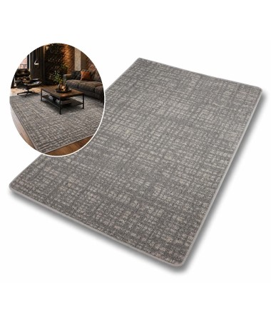 Dywan Na Wymiar Structura Szary Do Salonu Sypialni