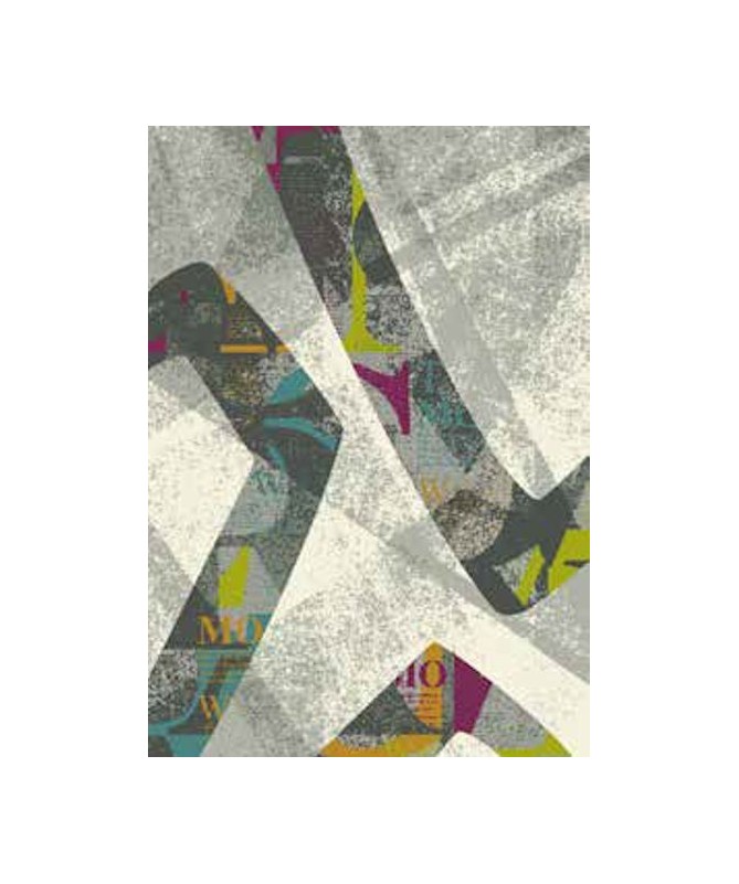 Nowoczesny dywan szary New Look 25207059 - geometryczny wzór - dywaneo.pl