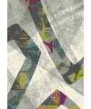 Nowoczesny dywan szary New Look 25207059 - geometryczny wzór - dywaneo.pl