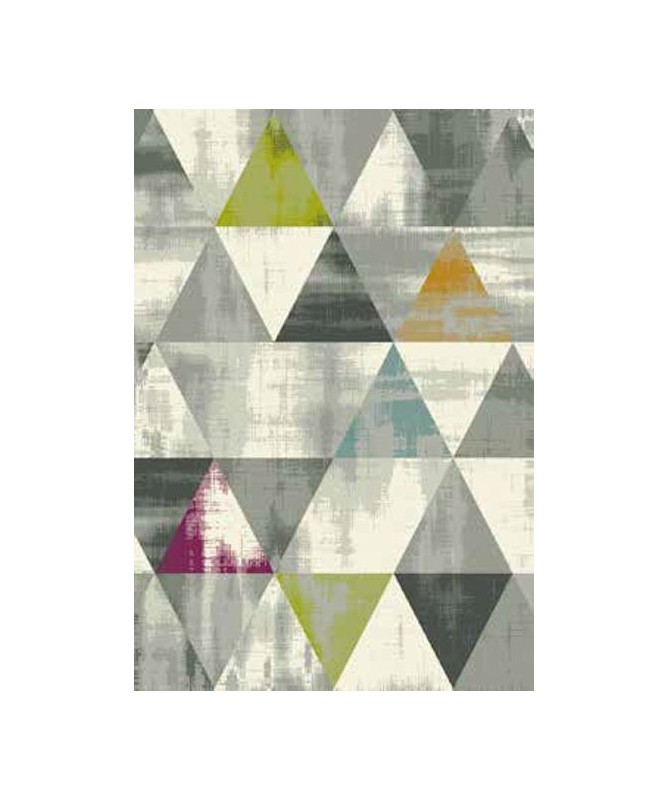 Nowoczesny dywan szary New Look 25215059 - geometryczny wzór - dywaneo.pl