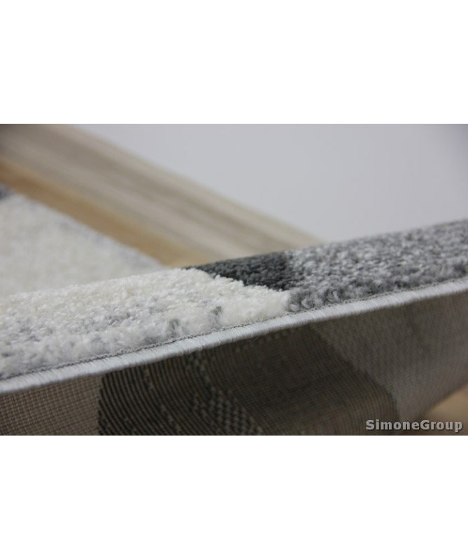 Nowoczesny dywan szary New Look 25215059 - geometryczny wzór - dywaneo.pl