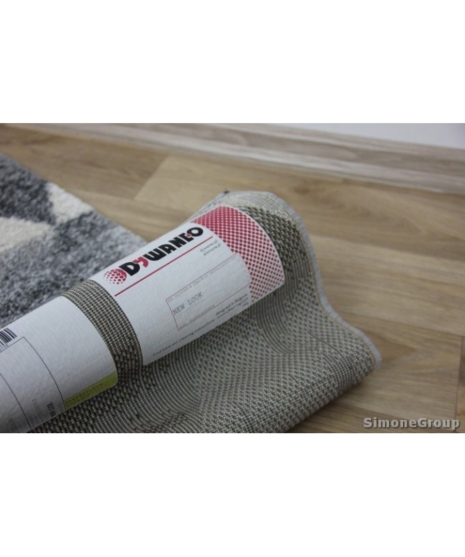 Nowoczesny dywan szary New Look 25215659 - geometryczny wzór - dywaneo.pl