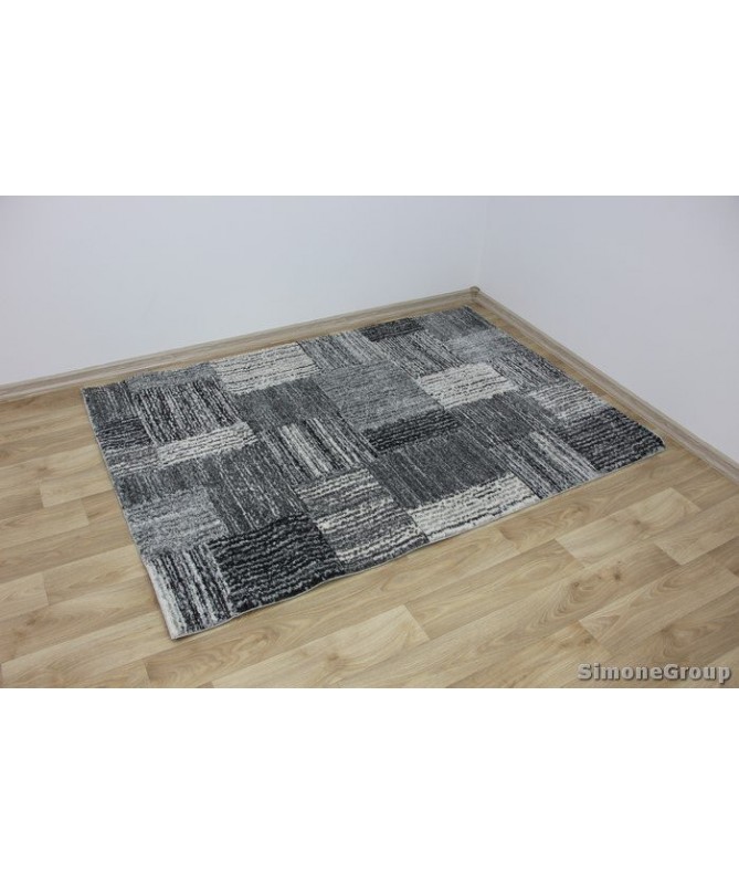 Nowoczesny dywan szary New Look 25218659 - geometryczny wzór - dywaneo.pl