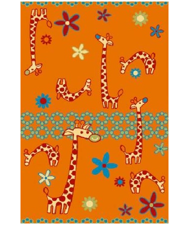 Dywan Fryz Giraffe Mandarin