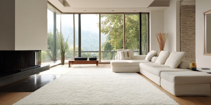 Biały dywan do salonu – hit czy kit?